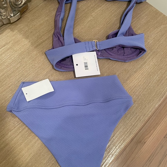 Beach Riot Periwinkle Textured Bikini - Picture 3 of 4